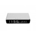 Gembird Digital Alarm Clock With Wireless Charging Function Black