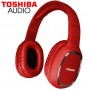 Toshiba Audio Bluetooth Sport Rubber Coated Stereo Headphone Red