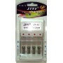 Jiyi Jy-32/18 Charger For 4 Batteries Ni-Cd / Ni-Mh Size Aa / Aaa Gray