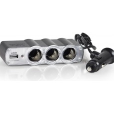 Cigarette Lighter Distributor 3-fold With Usb Port Wf-0120