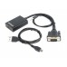 Cablexpert Vga To Hdmi Adapter Cable 0,15m Black