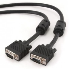 Cablexpert Premium Dual-Shielded Vga Cable With Ferrite Cores 5m Black
