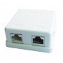 Cablexpert Two Jack Syrface Mount Box With 2 Cat5e Half-Shielded Keystone Jacks
