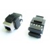 Cablexpert Two Jack Syrface Mount Box With 2 Cat5e Half-Shielded Keystone Jacks