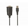 Cablexpert Usb To Db9m Serial Port Converter Cable Black 1,5m