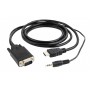 Cablexpert Hdmi To Vga And Audio Adapter Cable Single Port 1,8m Black