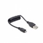 Cablexpert Coiled Micro Usb Cable 0.6m Black