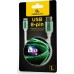 Cablexpert Usb 8-Pin Charge & Data Cable With Led Light Fx 1m Green