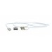 Cablexpert Magnetic Micro Usb Cable 1m Blister Silver