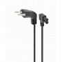 Cablexpert Power Cord C7 Angled Connectors 1m