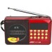 Portable Radio Rechargeable Joc H011UR  With USB Red