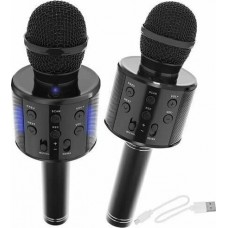 Oem Karaoke Bluetooth Wireless Microphone With Speaker Black