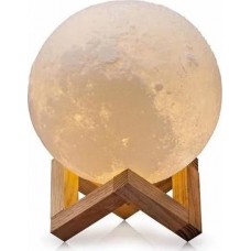 Embossed Touch Lamp 3d Moon Moon Light Led Rechargeable With 3 Shades