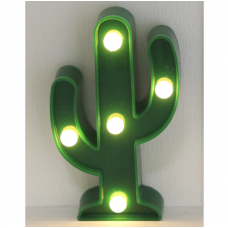 Battery light mini cactus 5 LED