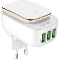 Ldnio Charger with 3 USB Ports-A 17W White (A3305 Night-Light Charger)
