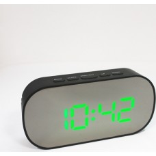 Tabletop Digital Clock Mirror With Alarm Clock, Date, Temperature Dt-6506