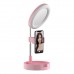 Led Ring Light & Mirror 2 In 1 - G3 Ring Light Pink