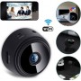 Mini Wireless Ip Wifi Hidden Camera A9 1080p Hd Round Night Capture - Black