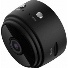 Mini Wireless Ip Wifi Hidden Camera A9 1080p Hd Round Night Capture - Black.
