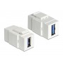 Powertech USB 3.0 Adapter CAB-N152 For Patch Panel, White