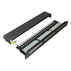 Pulsar Patch Panel For Rack RP-F24V6, 24-Port, FTP Cat 6, 1U