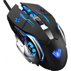 Aula Wired Gaming Mouse Mountain S20, 2400dpi, 6 Buttons, Black