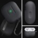 Spigen Silicone Fit With Carabiner For Airpods Pro Charcoal Gray