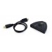 Cablexpert Hdmi Interface Switch 3 Ports Build In Cable Black