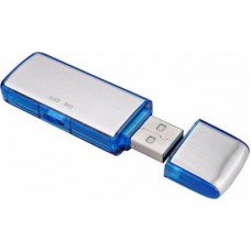 USB Stick Spy Flash Audio Recorder With 8GB Memory - SK858 Blue